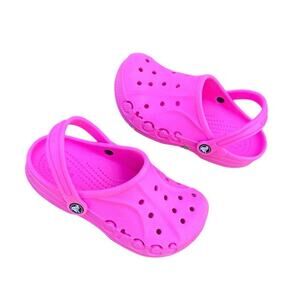 Crocs Kids Big Girl Baya‎ Clogs Size J 3 Pink Sandals
